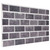 3D Wall Panels with Black & Gray Brick Design 10 pcs EPS A949-149582