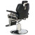 Barber Chair Black Faux Leather, Metal Medium A949-110167