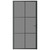 Interior Door 40.4"x79.3" Black ESG Glass and Aluminum A949-350567