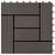 11 pcs Decking Tiles WPC 11.8"x11.8" 1 sqm Dark Brown A949-45028