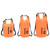 Dry Bag with Zipper Orange 4 gal PVC A949-92784