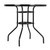US Outdoor Round Dining Table Weather-proof Yard Garden Tempered Glass Table Black K484-PHO_0WNL7Y4L_US