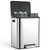US GARVEE Dual Trash Can Stainless Steel 2 x 4 Gal  Garbage Can Steel Pedal Recycle Bin K484-PHO_0XP05V7R_US