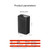 1500w Space Electric Heater with Remote Control 3 Modes 12h Timer Tip-over Protective for Home Offi K484-PHO_0X44QM0N