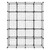 US Diy 20-cube Storage Rack Organizer Wire Mesh Storage Shelves Bookshelf Black K484-PHO_0W8SX3X9_US