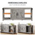 US AMYOVE 59 Inch TV Stand for TV up to 50 60 65 Inches Farmhouse Wood TV Cabinet Entertainment Cen K484-PHO_0VF840BS_US