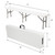 US 6ft Folding Bench Lightweight Waterproof Seat White K484-PTO_0Y7VZP0Y_US