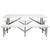 US 6ft Folding Bench Lightweight Waterproof Seat White K484-PTO_0Y7VZP0Y_US