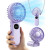 Color: Lavender - coldSky Handheld Fan Foldable Portable Fan with LED Display 3000mAh Battery Opera F640-12000039500535761