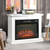 31 inch White Electric Fireplace Heater Dimmable Flame Effect and Mantel w/ Remote Control Q280-WFUG3142