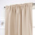 52 x 102 inch Solid Beige Cream Thermal Blackout Curtain Panels - Set of 2 Q280-BECRFTCIE359175642