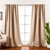 52 x 96 inch Solid Beige Cream Thermal Blackout Curtain Panels - Set of 2 Q280-BSTRPC295375146