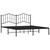  Bed Frame Black Powder-coated steel King Bed Frame Rectangular A949-373794