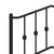  Bed Frame Black Powder-coated steel King Bed Frame Rectangular A949-373794