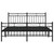  Bed Frame Black Powder-Coated Steel Double Bed Frame A949-373711