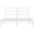  Bed Frame White Powder-Coated Steel Full Bed Frame Rectangular A949-355315