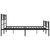  Bed Frame Black Powder-Coated Steel King Size Bed Frame A949-355483