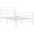 Metal Bed Frame White Powder-Coated Steel Twin Metal Bed Frame A949-355721
