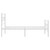  Metal Bed Frame White Powder-Coated Steel Twin Metal Bed Frame A949-355721