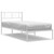  Metal Bed Frame White Powder-Coated Steel Twin Bed Frame A949-372223