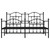  Bed Frame Black Powder-Coated Steel King Bed Frame Rectangular A949-353462