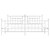  Bed Frame White Powder-Coated Steel 76.0 x 80.0 in Industrial A949-353610