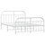  Bed Frame White Steel Double Bed Bed Frame Rectangular A949-353701