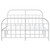  Bed Frame White Steel Double Bed Bed Frame Rectangular A949-353701