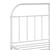  Bed Frame White Steel Double Bed Bed Frame Rectangular A949-353701