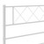  Metal Bed Frame White Powder-Coated Steel 76 x 80 in Durable A949-372350