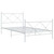  Bed Frame White Steel 39.4 x 78.7 in Bed Frame Rectangular A949-376564