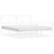  Bed Frame White Powder-Coated Steel Full Bed Frame Rectangular A949-373959