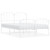  Bed Frame White Powder-coated steel King Size Bed Frame A949-373956