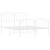  Bed Frame White Powder-coated steel King Size Bed Frame A949-373956
