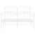 Bed Frame White Powder-coated steel King Size Bed Frame A949-373956