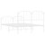  Bed Frame White Powder-coated steel King Size Bed Frame A949-373956