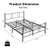 Full/Queen Size Platform Bed Frame with High Headboard-Full Size - Color: Black - Size: Full Size D681-HU10222DK-F