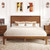 Twin/Full/Queen Size Bed Frame with Headboard and Wooden Slats Support-Queen Size - Color: Walnut - D681-HU10858WN-Q