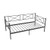 Twin Size Platform Bed with Heavy-duty Metal Slat Support-Black - Color: Black D681-HU10776DK