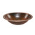 Oval Hammered Copper Bathroom Vessel Sink 17 x 12 inch Q280-PCBWCS19354271