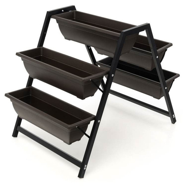 3 Tier Patio Raised Garden Bed Planter Boxes Herbs Flowers Vegetables Q280-VPLCO790223