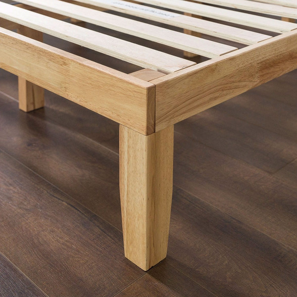 Queen size Solid Wood Platform Bed Frame in Natural Finish Q280-QNWPB198271