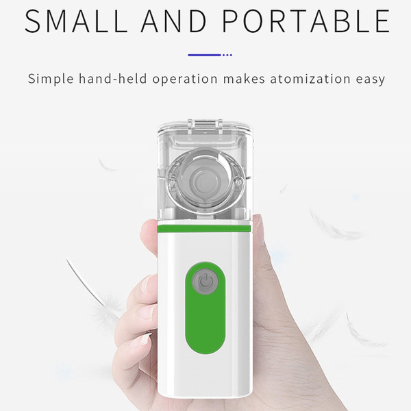 Portable Handheld Ultrasonic Nebulizer Phlegm Cough Relieving Pocket Machine for Home Travel Green K484-FQZHE_J50JRLDY
