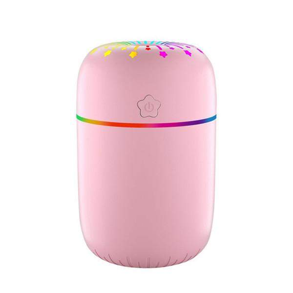 Colorful Mini Humidifier With 300ml Water Tank Usb Aroma Essential Oil Diffuser Colorful Night Ligh K484-PHO_0YGSSQGY
