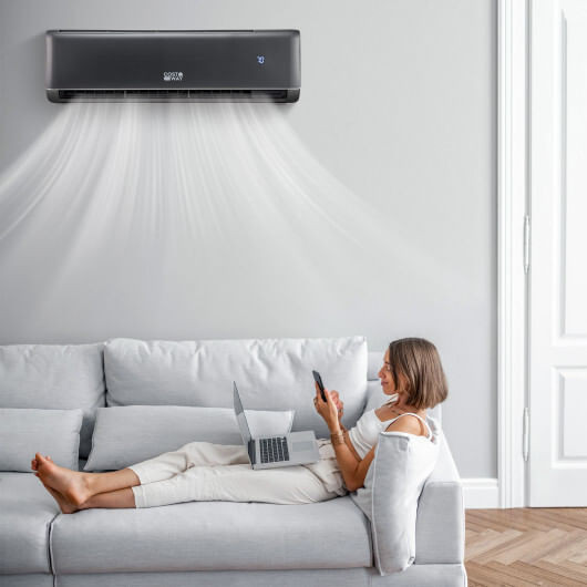 Energy Star Certified 12000 BTU 21 SEER2 208-230V Mini Split Air Conditioner and Heater Gray B593-FP10791US-HS+
