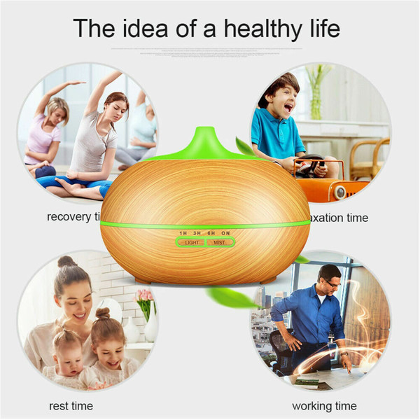 3-in-1 550ml Ultrasonic Led Essential Oil Aroma Diffuser Remote Control Mist Humidifier Air Purifie K484-PHO_0XLM6ZZQ