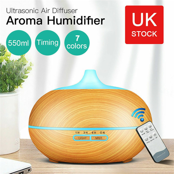 3-in-1 550ml Ultrasonic Led Essential Oil Aroma Diffuser Remote Control Mist Humidifier Air Purifie K484-PHO_0XLM6ZZQ