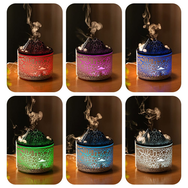 Aromatherapy Diffuser 180ml Ultrasonic Aromatherapy Humidifier USB Flame Aromatherapy Machine with  K484-FQZHE_LQJ5V6V7