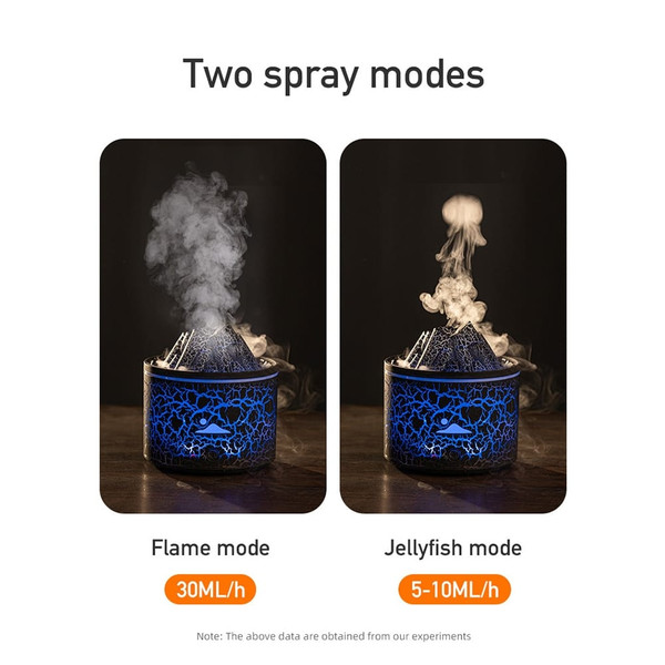 Aromatherapy Diffuser 180ml Ultrasonic Aromatherapy Humidifier USB Flame Aromatherapy Machine with  K484-FQZHE_LQJ5V6V7