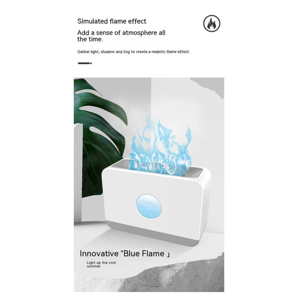 Dual-color Flame Air Humidifier Aroma Diffuser Desktop Quiet Humidifier Fog Maker Home Fragrance Di K484-PHO_0XP12A2G